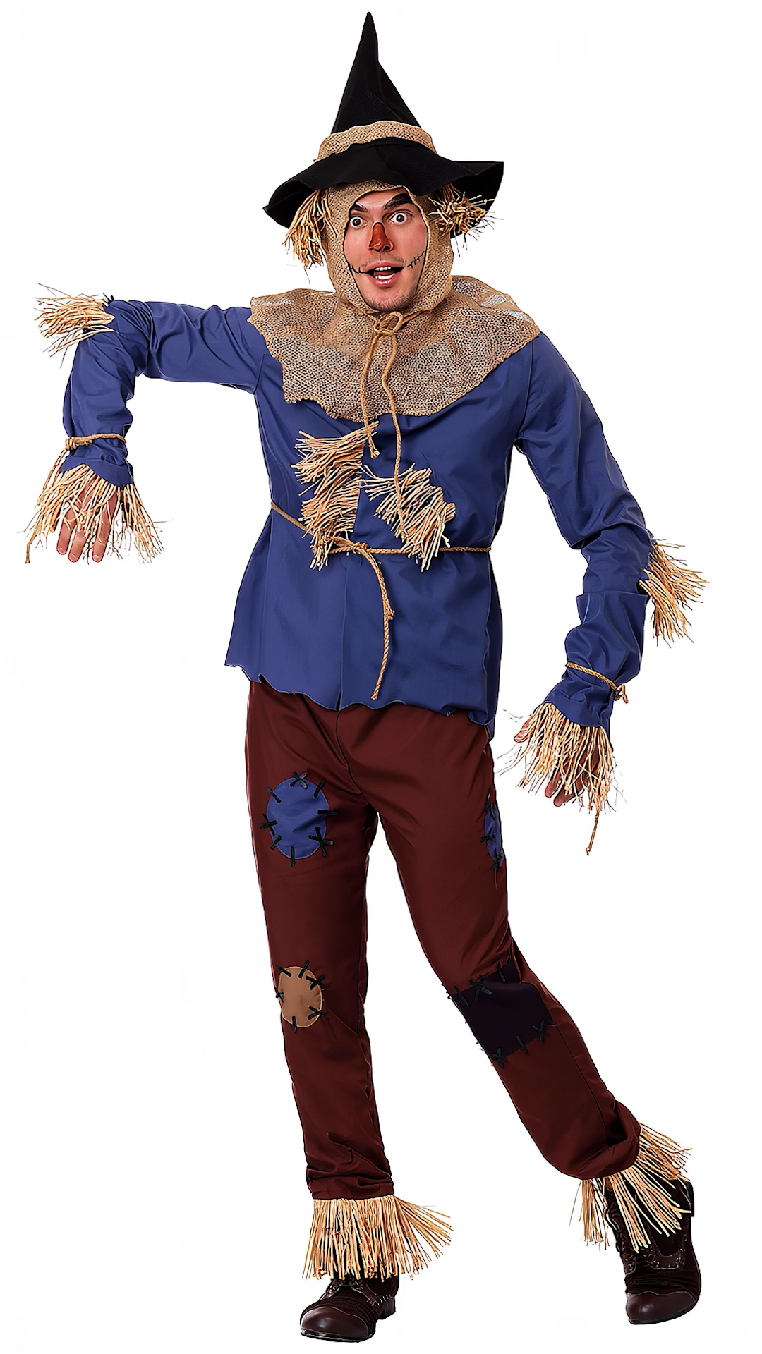 FUN6927AD Adult Patchwork Scarecrow Costume